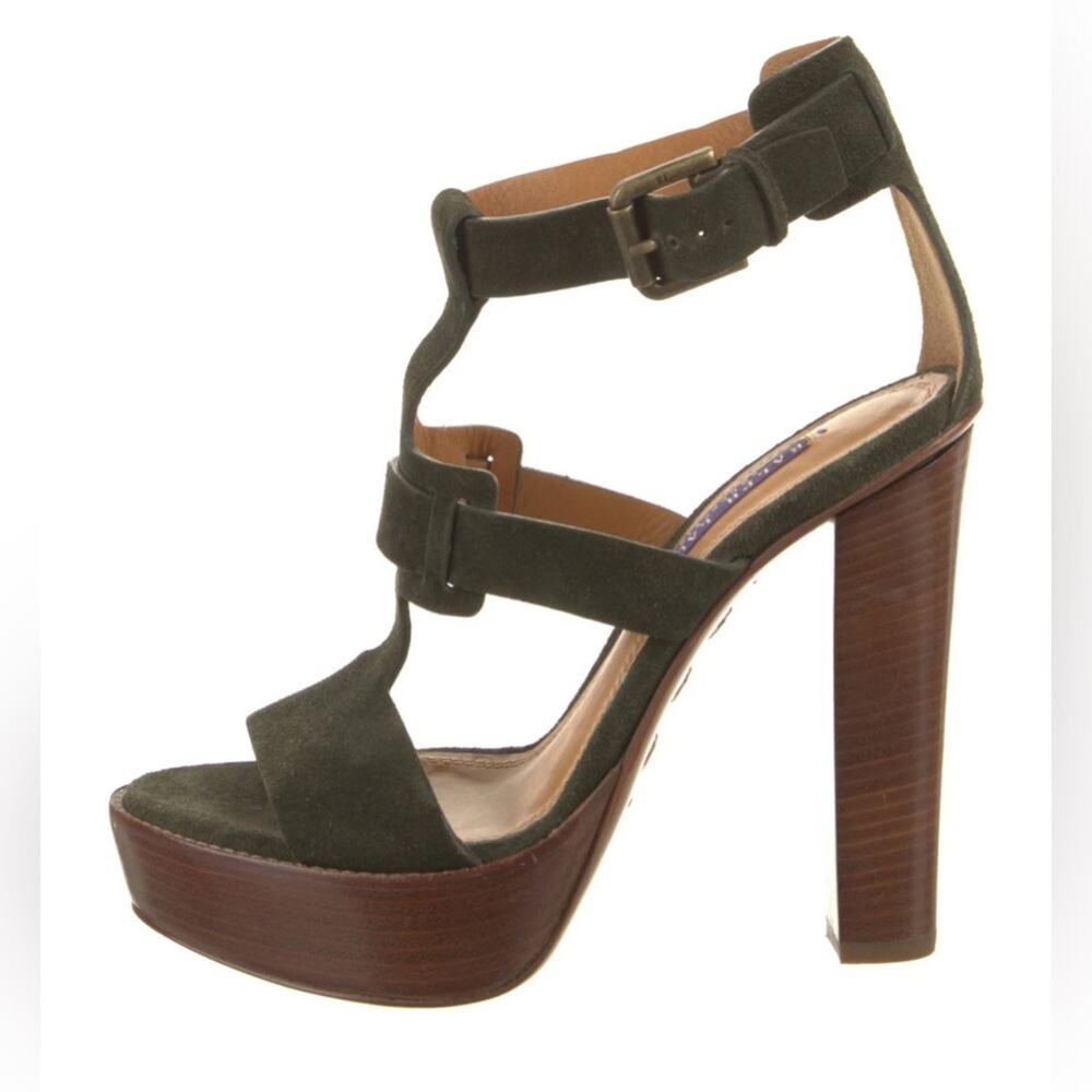 Green Strappy Women's Sandals